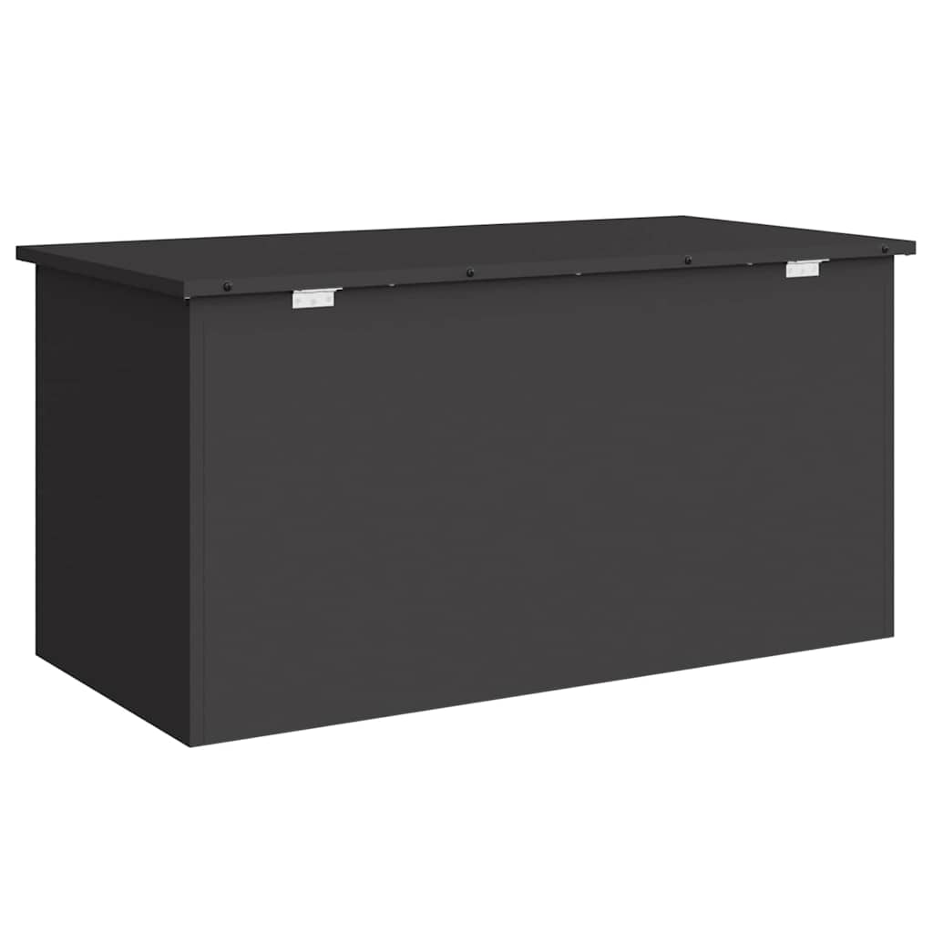 vidaXL Buitopslagdoos Zwart 100 x 50,5 x 50 cm Staal