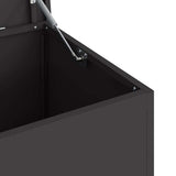 vidaXL Buitopslagdoos Zwart 100 x 50,5 x 50 cm Staal