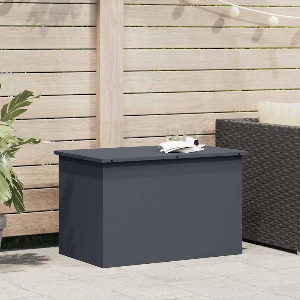 vidaXL Buitopslagdoos Zwart 100 x 50,5 x 50 cm Staal