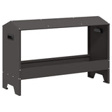 vidaXL Chicken Feeder Black 81 x 32 x 53.5 cm Cold Rolled Steel