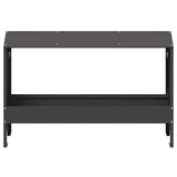vidaXL Chicken Feeder Black 81 x 32 x 53.5 cm Cold Rolled Steel