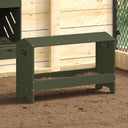 vidaXL Chicken Feeder Black 81 x 32 x 53.5 cm Cold Rolled Steel
