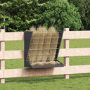 vidaXL Hooihouder Zwart 71 x 33 x 70 cm Koudgewalst Staal