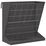 vidaXL Hooihouder Zwart 71 x 33 x 70 cm Koudgewalst Staal