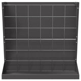 vidaXL Hooihouder Zwart 71 x 33 x 70 cm Koudgewalst Staal