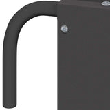 vidaXL Hooihouder Zwart 71 x 33 x 70 cm Koudgewalst Staal