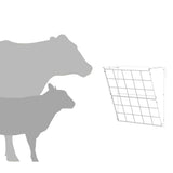 vidaXL Hanging Hay Feeder Black 61 x 33 x 66 cm Cold Rolled Steel