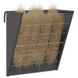vidaXL Hanging Hay Feeder Black 61 x 33 x 66 cm Cold Rolled Steel