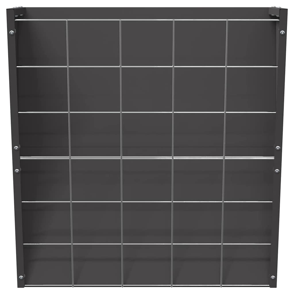 vidaXL Hanging Hay Feeder Black 61 x 33 x 66 cm Cold Rolled Steel