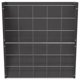 vidaXL Hanging Hay Feeder Black 61 x 33 x 66 cm Cold Rolled Steel