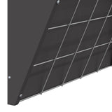 vidaXL Hanging Hay Feeder Black 61 x 33 x 66 cm Cold Rolled Steel