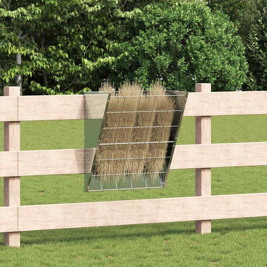 vidaXL Hanging Hay Feeder Black 61 x 33 x 66 cm Cold Rolled Steel