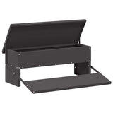 vidaXL Kip trekvoeder Zwart 48,5 x 39,5 x 19 cm Koudgewalst Staal