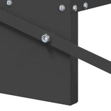 vidaXL Kip trekvoeder Zwart 48,5 x 39,5 x 19 cm Koudgewalst Staal