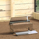 vidaXL Kip trekvoeder Zwart 48,5 x 39,5 x 19 cm Koudgewalst Staal