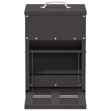 vidaXL Chicken Feeder Black 25x42x40 cm Cold Rolled Steel