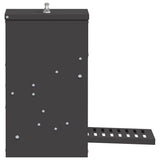 vidaXL Chicken Feeder Black 25x42x40 cm Cold Rolled Steel