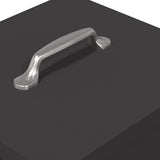 vidaXL Chicken Feeder Black 25x42x40 cm Cold Rolled Steel