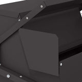 vidaXL Chicken Feeder Black 50 x 40 x 29 cm Cold-Rolled Steel