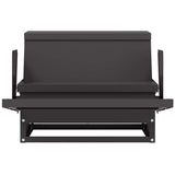 vidaXL Chicken Feeder Black 50 x 40 x 29 cm Cold-Rolled Steel