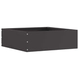 vidaXL Lawn Edging Black 40 x 40 x 13 cm Steel