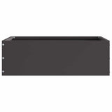 vidaXL Lawn Edging Black 40 x 40 x 13 cm Steel