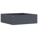 vidaXL Lawn Edging Black 40 x 40 x 13 cm Steel
