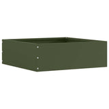 vidaXL Lawn Edging Black 40 x 40 x 13 cm Steel