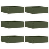 vidaXL Lawn Edging Black 40 x 40 x 13 cm Steel