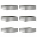 vidaXL Lawn Edging Black 40 x 40 x 13 cm Steel