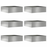 vidaXL Lawn Edging Black 40 x 40 x 13 cm Steel