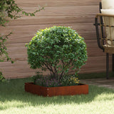 vidaXL Lawn Edging Black 40 x 40 x 13 cm Steel