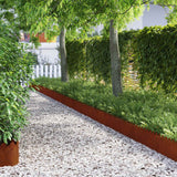 vidaXL Gazonranden 10 pcs Zwart 103 x 0,05 x 22 cm Staal