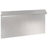 vidaXL Slakkenhekje Zilver 50 x 3,5 x 25 cm Roestvrij staal