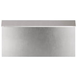 vidaXL Slakkenhekje Zilver 50 x 3,5 x 25 cm Roestvrij staal