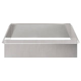vidaXL Slakkenhekken 8 pcs Zilver Roestvrij staal