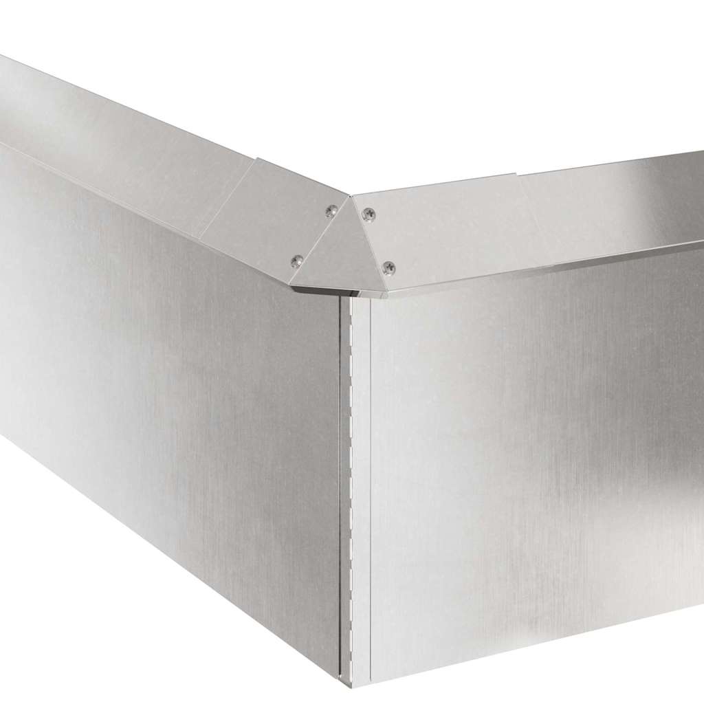 vidaXL Slakkenhekken 8 pcs Zilver Roestvrij staal