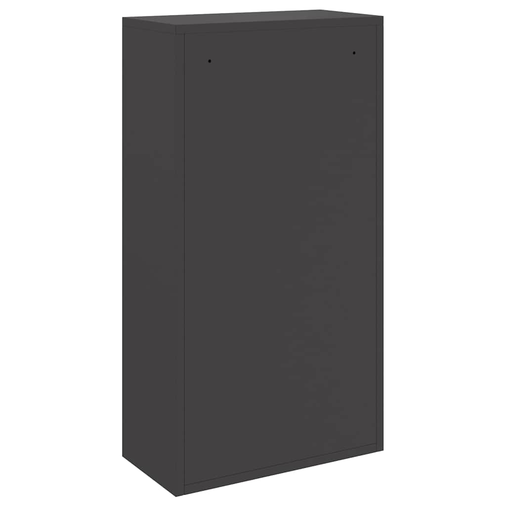 vidaXL Pakket Inwerpkoker met opslag Zwart 44 x 22 x 82 cm Staal