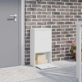 vidaXL Pakket Inwerpkoker met opslag Zwart 44 x 22 x 82 cm Staal