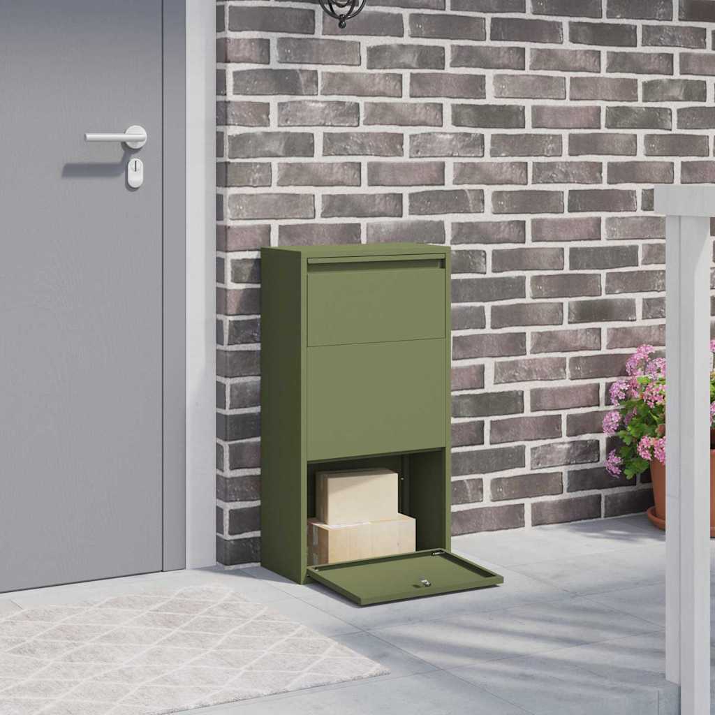 vidaXL Pakket Inwerpkoker met opslag Zwart 44 x 22 x 82 cm Staal
