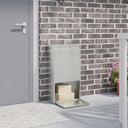 vidaXL Pakket Inwerpkoker met opslag Zwart 44 x 22 x 82 cm Staal