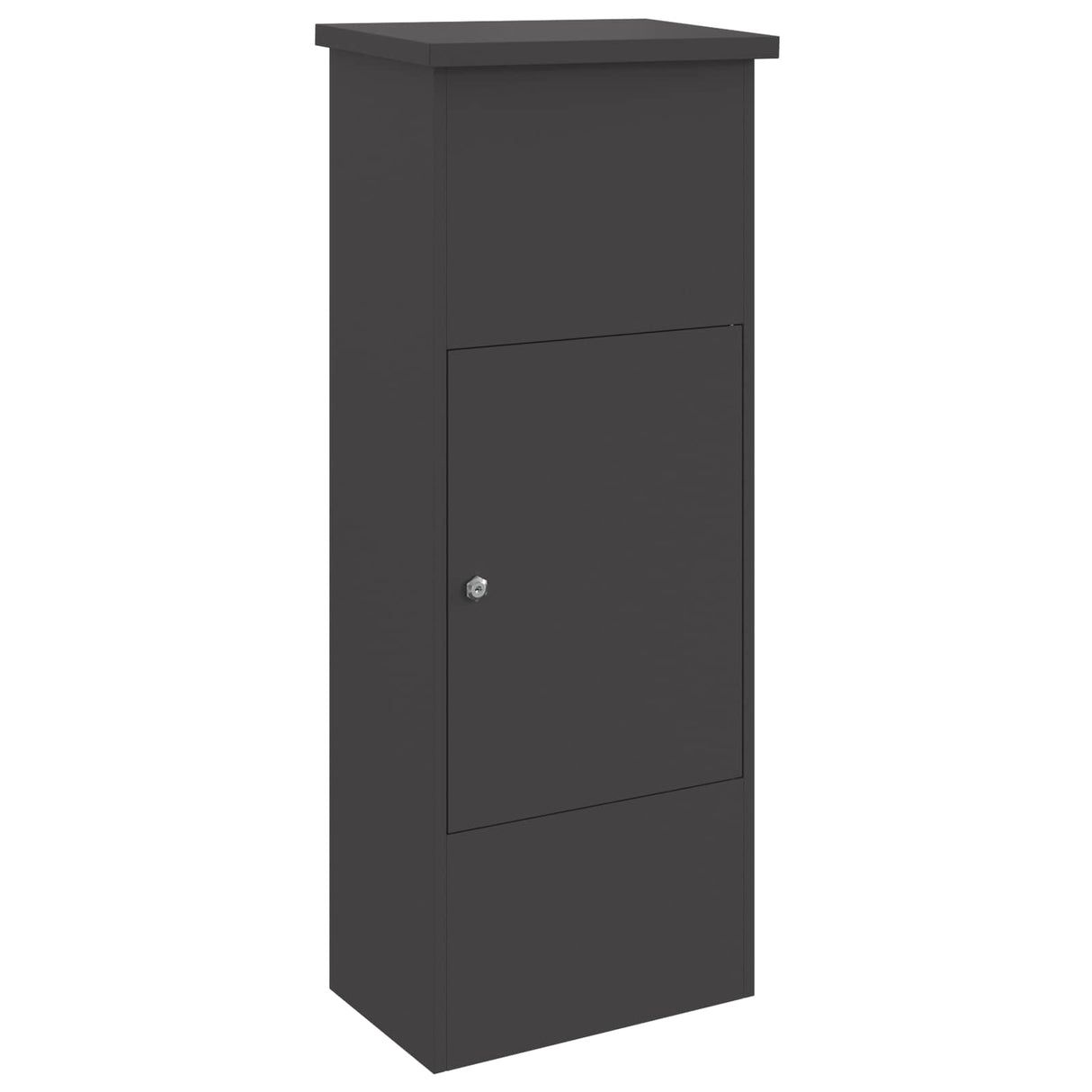 vidaXL Pakket Inwerpkoker met opslag Zwart 44,5 x 29 x 110,5 cm Staal