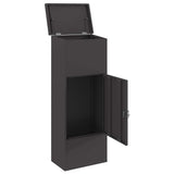 vidaXL Pakket Inwerpkoker met opslag Zwart 44,5 x 29 x 110,5 cm Staal