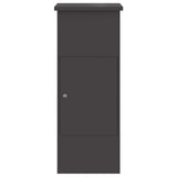 vidaXL Pakket Inwerpkoker met opslag Zwart 44,5 x 29 x 110,5 cm Staal
