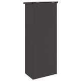 vidaXL Pakket Inwerpkoker met opslag Zwart 44,5 x 29 x 110,5 cm Staal