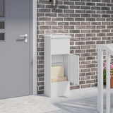 vidaXL Pakket Inwerpkoker met opslag Zwart 44,5 x 29 x 110,5 cm Staal