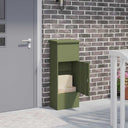 vidaXL Pakket Inwerpkoker met opslag Zwart 44,5 x 29 x 110,5 cm Staal