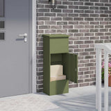 vidaXL Pakket Inwerpkoker met opslag Zwart 44,5 x 29 x 110,5 cm Staal
