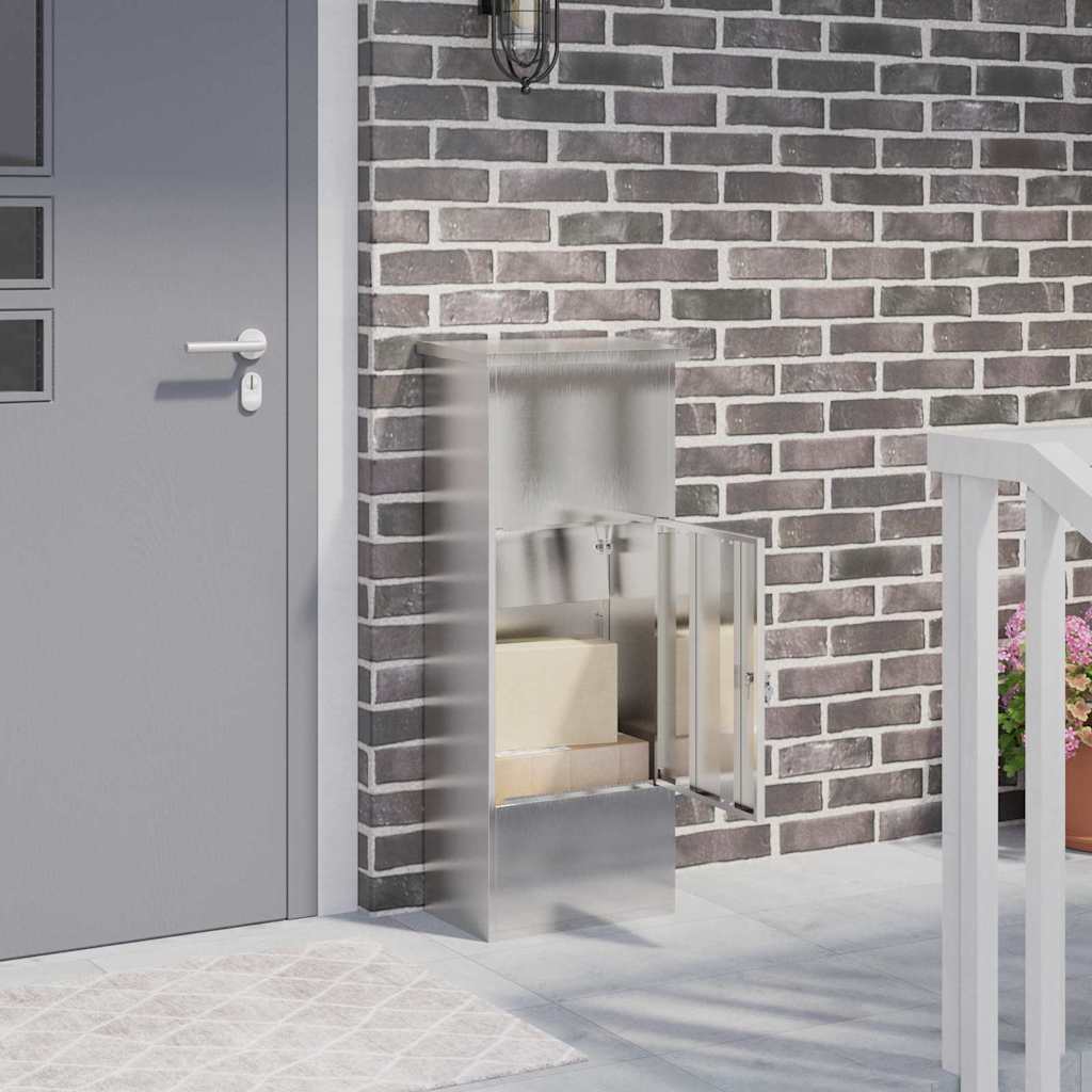 vidaXL Pakket Inwerpkoker met opslag Zwart 44,5 x 29 x 110,5 cm Staal