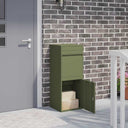 vidaXL Pakket Inwerpkoker met opslag Zwart 41 x 38 x 103 cm Staal